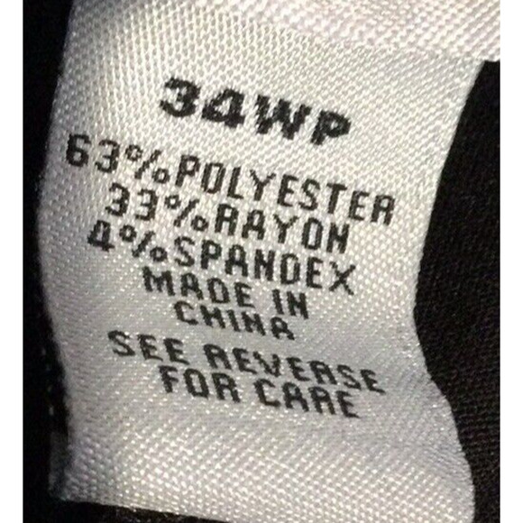 Catherine's Black Petite Elastic Waist Pant Size 34WP NWT - Picture 14 of 16